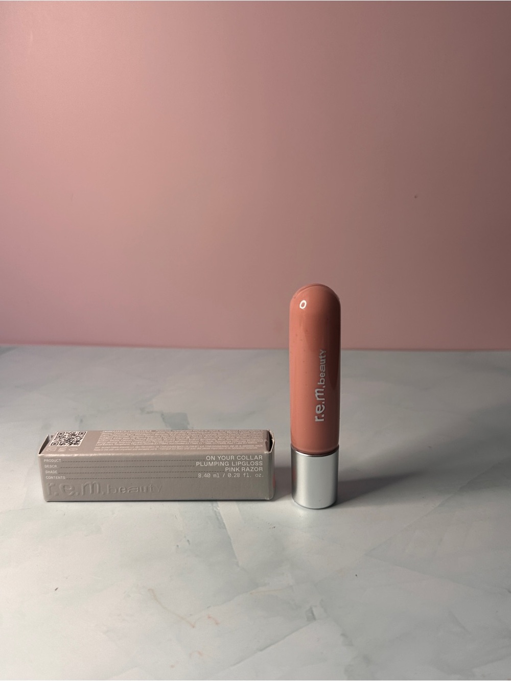 REM Beauty On Your Collar Plumping Lip Gloss - Pink Razor